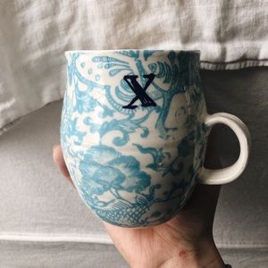 Letter “X” Anthropologie mug